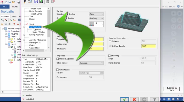 Mastercam 2018 Hybrid Smoothing