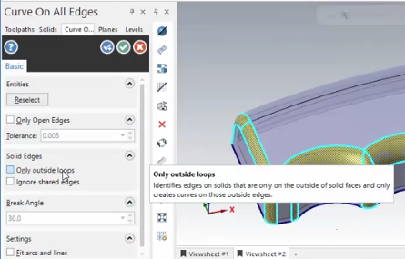 Mastercam 2018 Edge Curve Enhancements