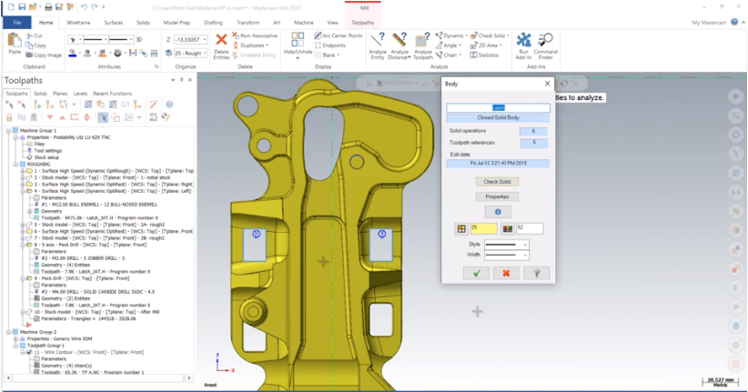 file association for mastercam 2019