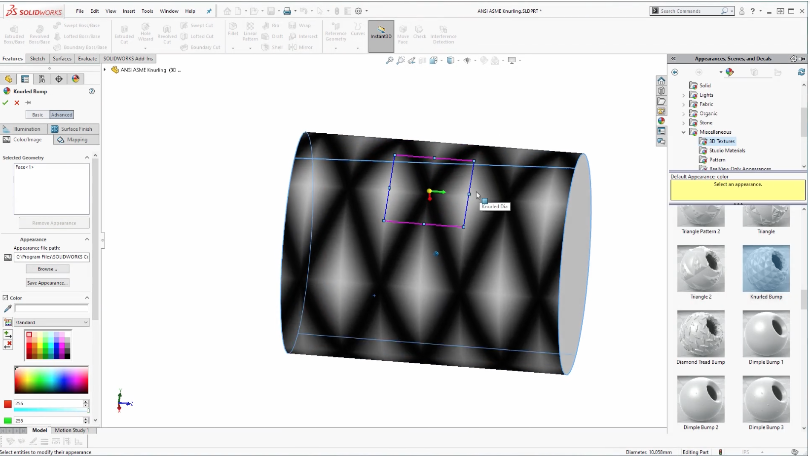 solidworks texture files