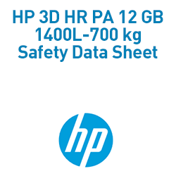 HP 3D HR PA 12 GB 1400L-700 kg Material