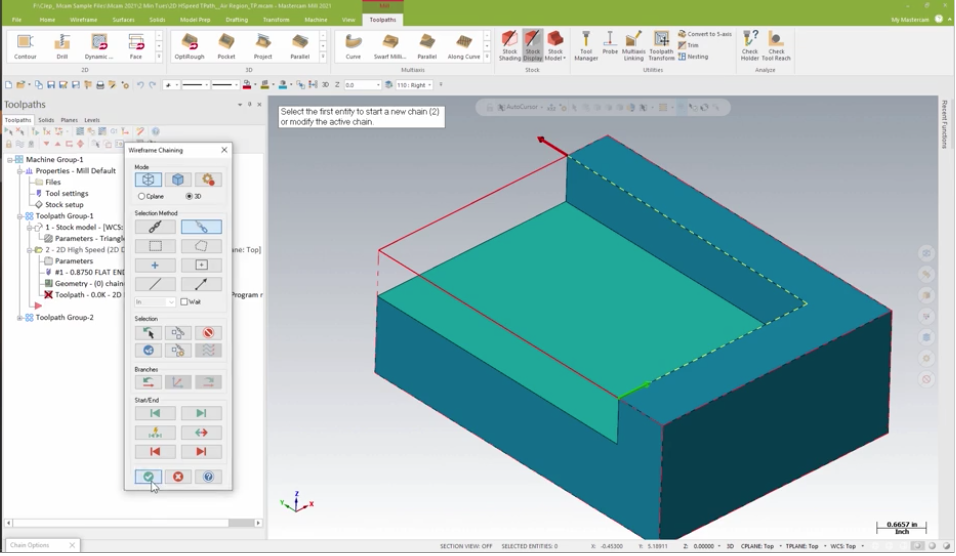 mastercam x4 tool without tip radius