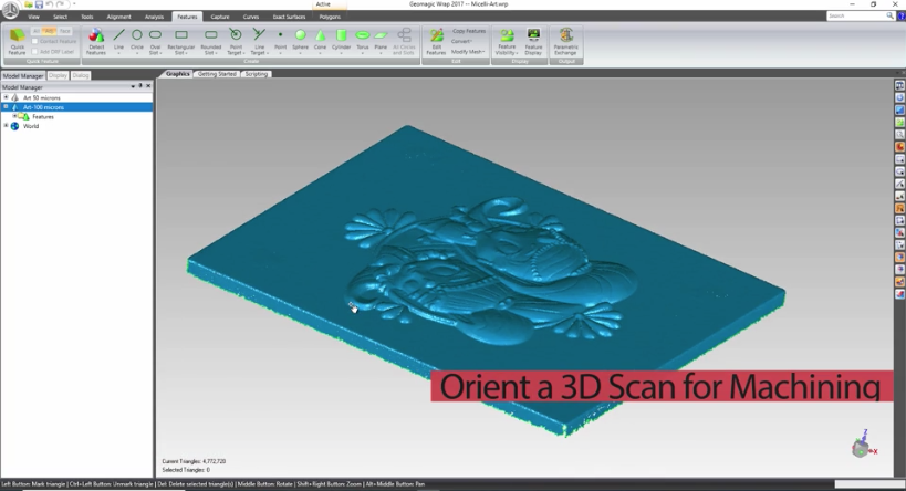 Orient a 3D Scan for Machining