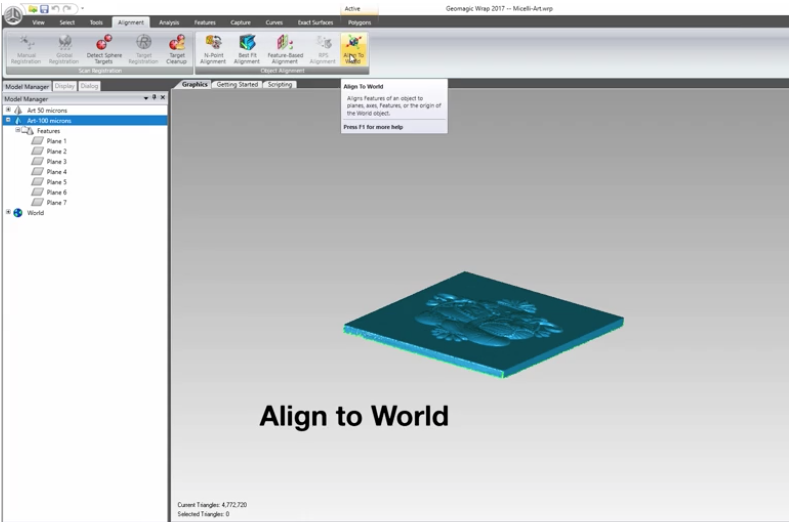 Orient a 3D Scan for Machining