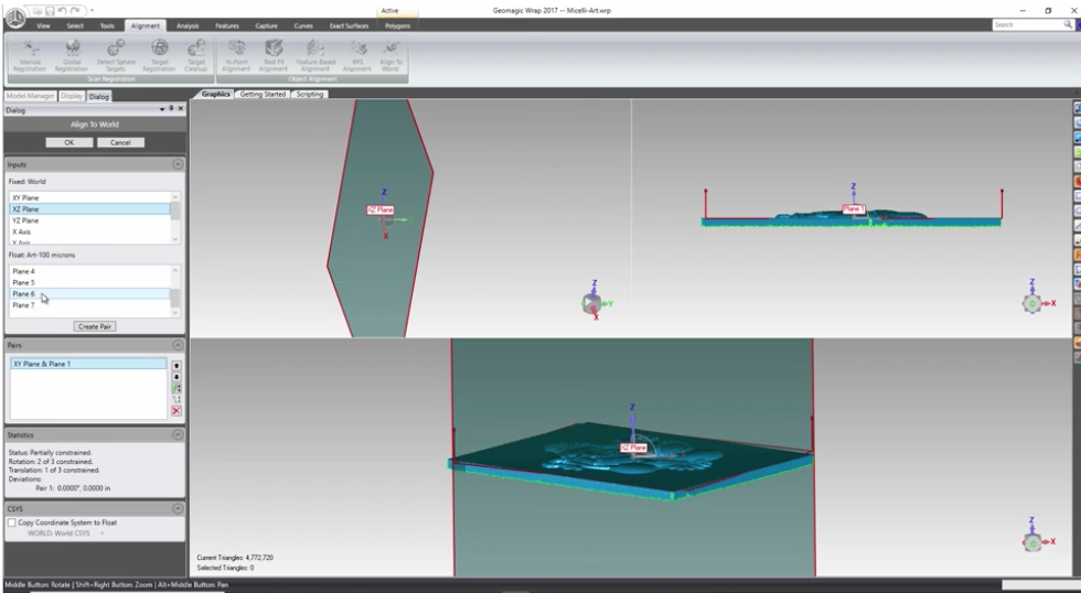 Orient a 3D Scan for Machining