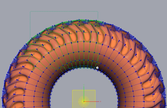 Modeling a Car Tire with Geomagic Freeform