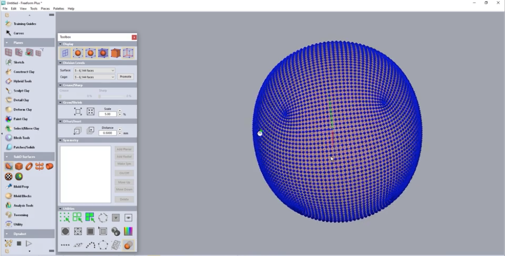 Organic 3D Modeling with Freeform