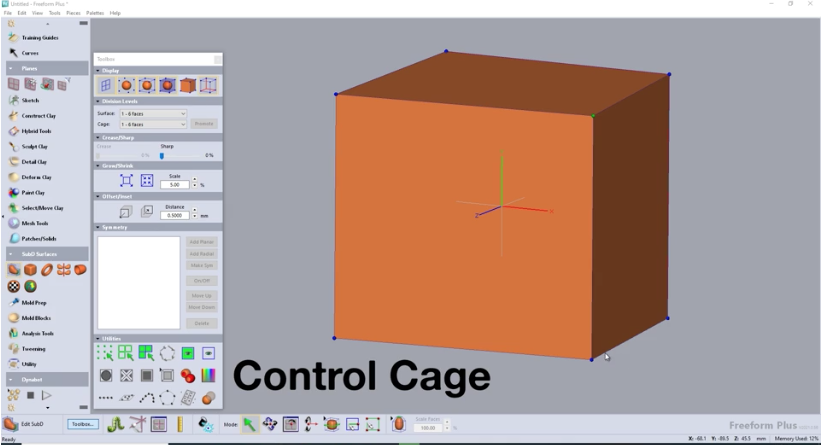 Organic 3D Modeling with Freeform