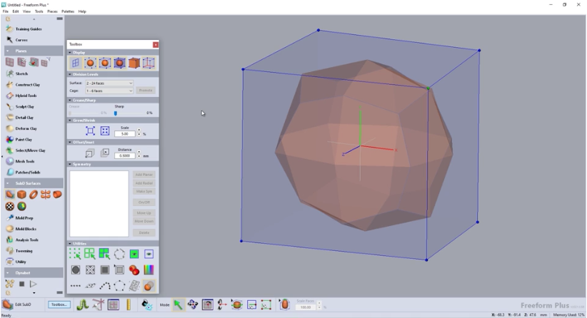 Organic 3D Modeling with Freeform