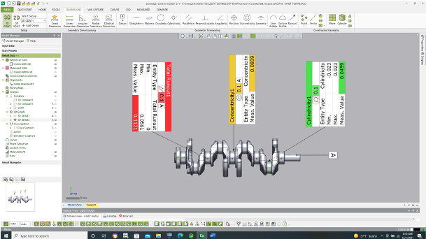 Inspecting using Control X without a nominal CAD model