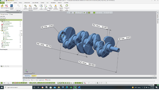 Inspecting using Control X without a nominal CAD model