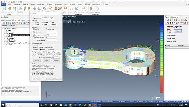 Verisurf ANALYSIS module