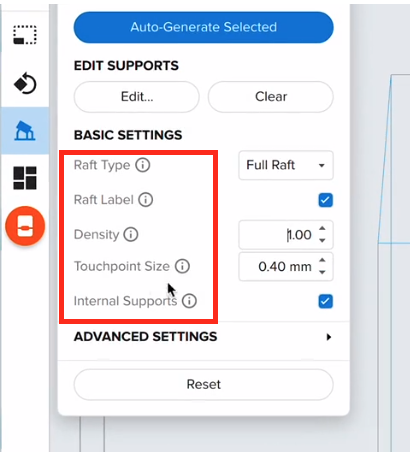 PreForm — Orienting Supports for Resin Prints