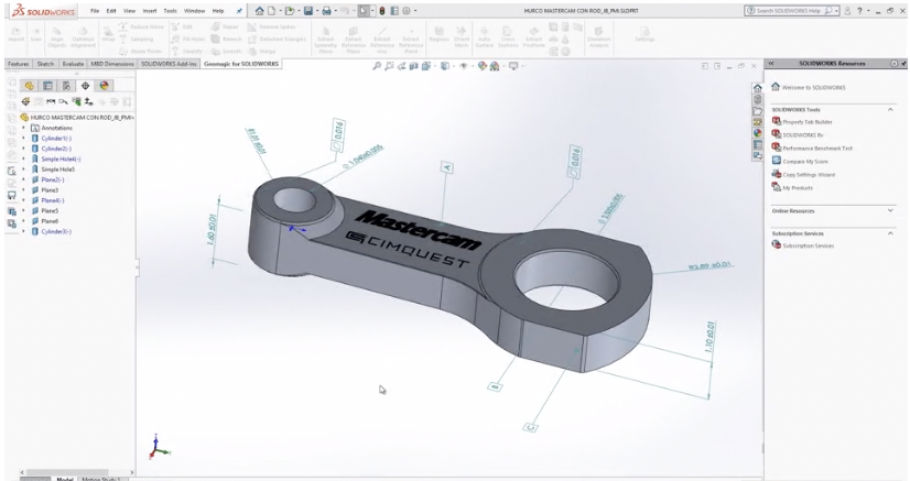 Product Manufacturing Information (PMI) Using SOLIDWORKS & Control X