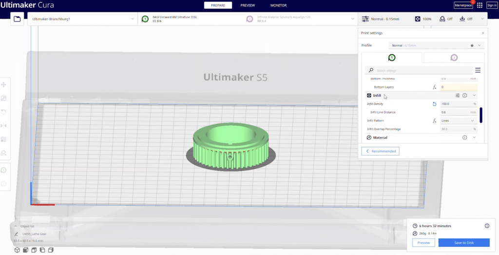 ultimaker cura - How center the nozzle before start printing - 3D