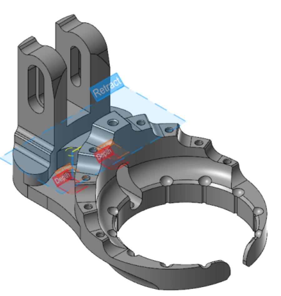 Mastercam 2024 Viewing Graphical Planes and Geometry Color with Toolpaths