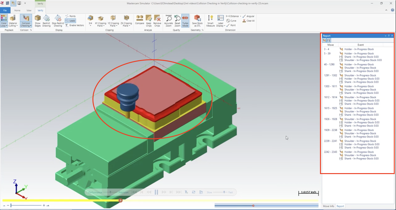 Mastercam 2023 Mill Verify Enable Collision Checking