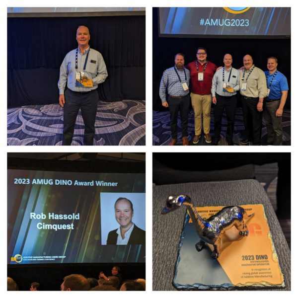 Congratulations to Rob Hassold, our CEO, for winning the DINO Award at AMUG2023