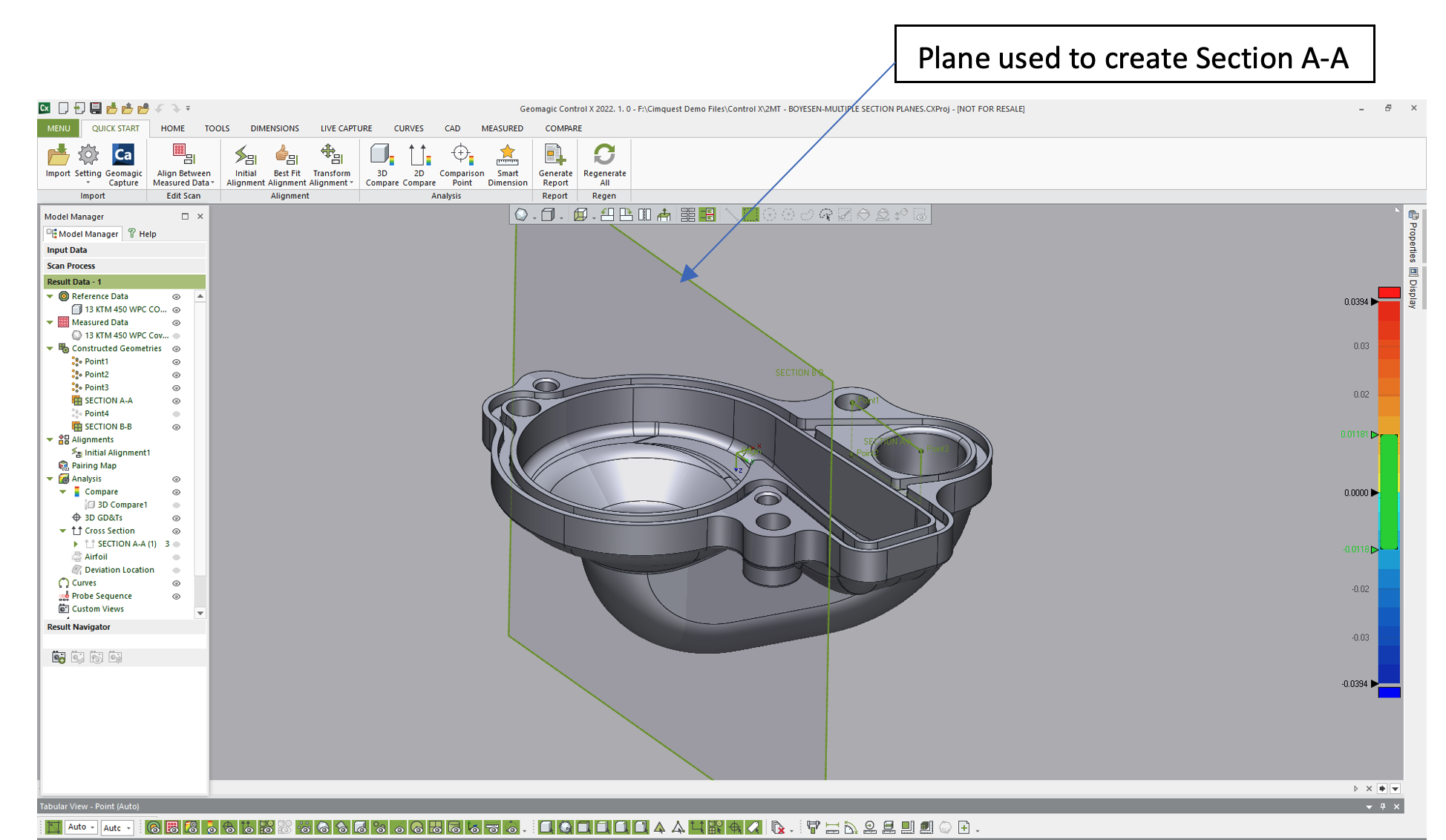 Metrology Minute - Resizing Section Planes for Custom 2D Cross-Sections
