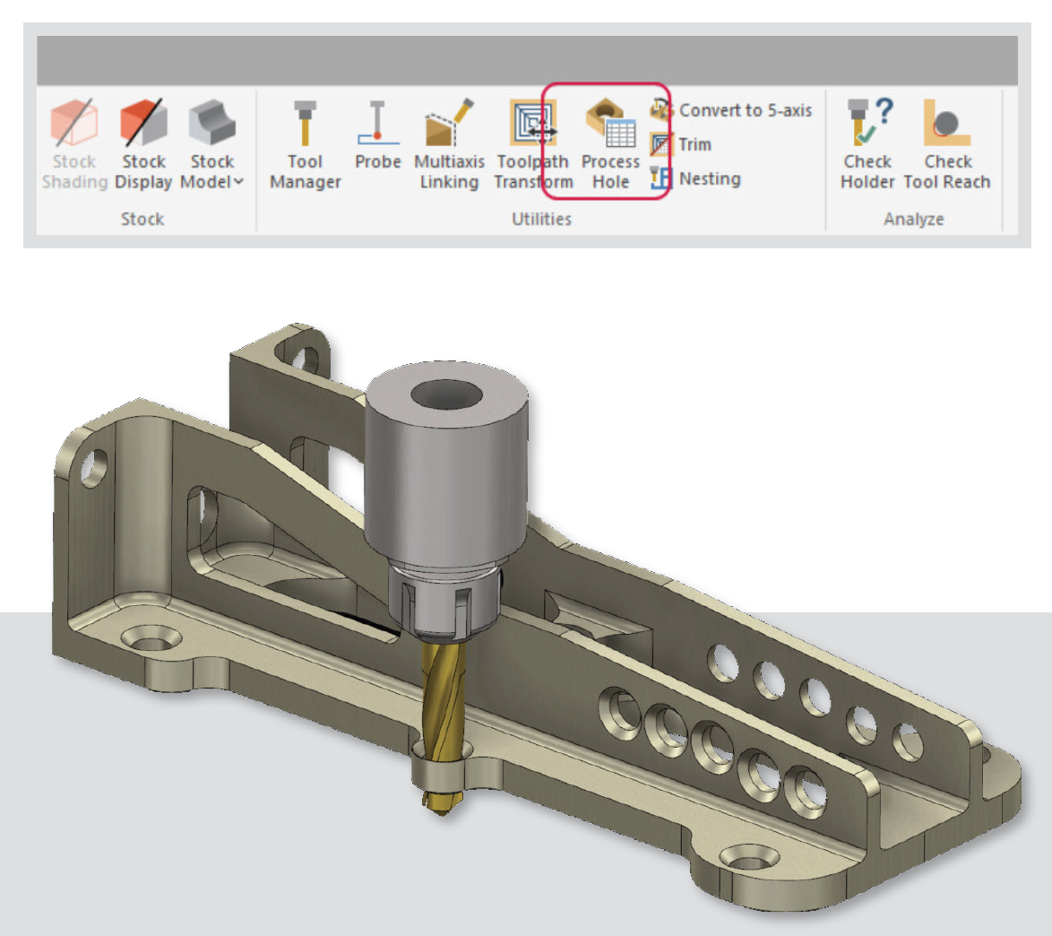 Mastercam 2024 Process Hole Improvements