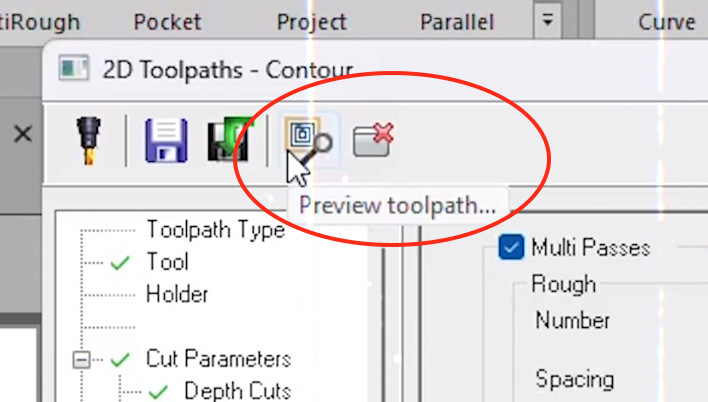 Using the Apply Button in Mastercam Milling Toolpaths