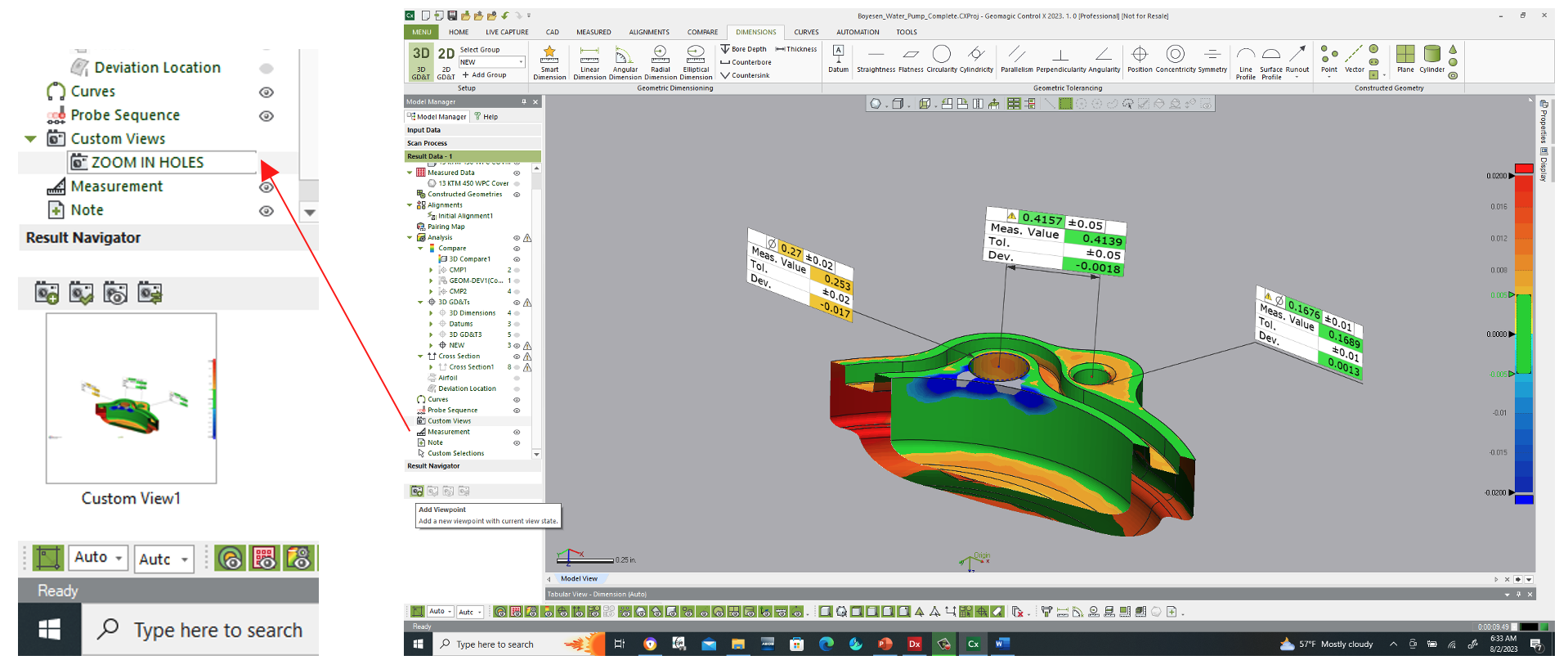 Metrology Minute - Creating and restoring a Custom View