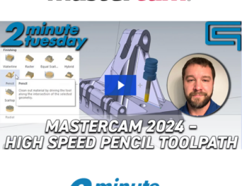 High Speed Pencil Toolpath – Mastercam 2024
