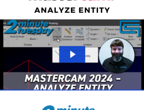 Analyze Entity | 2 Minute Tuesday – Mastercam 2024