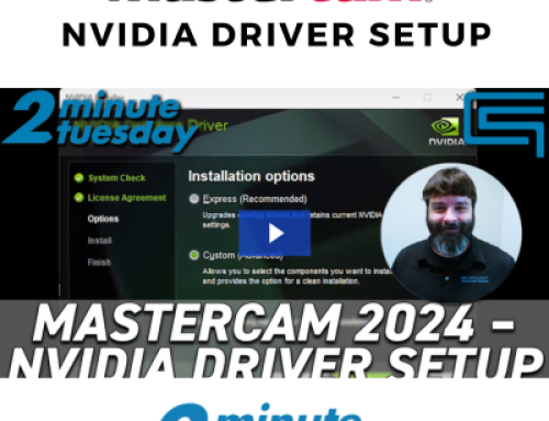Mastercam 2024 – NVIDIA Driver Setup  – Mastercam 2024