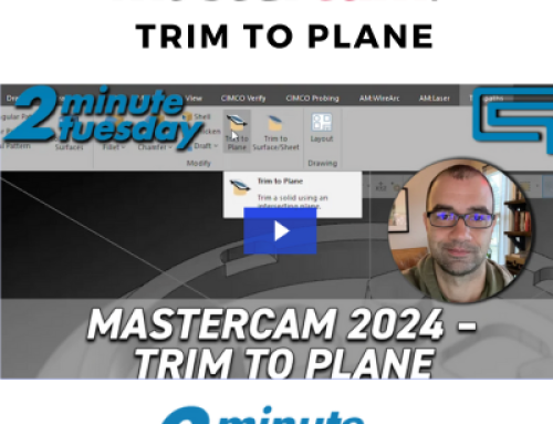 Mastercam 2024 – Trim to Plane