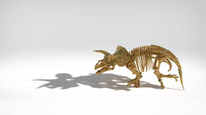 66-million-year-old Triceratops skeleton