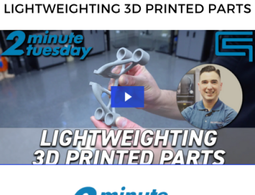 Lightweighting 3D Printed Parts