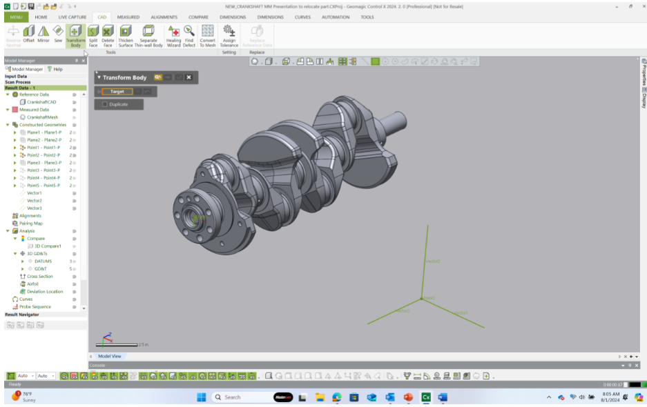 Metrology Minute - Relocating a CAD model for inspection