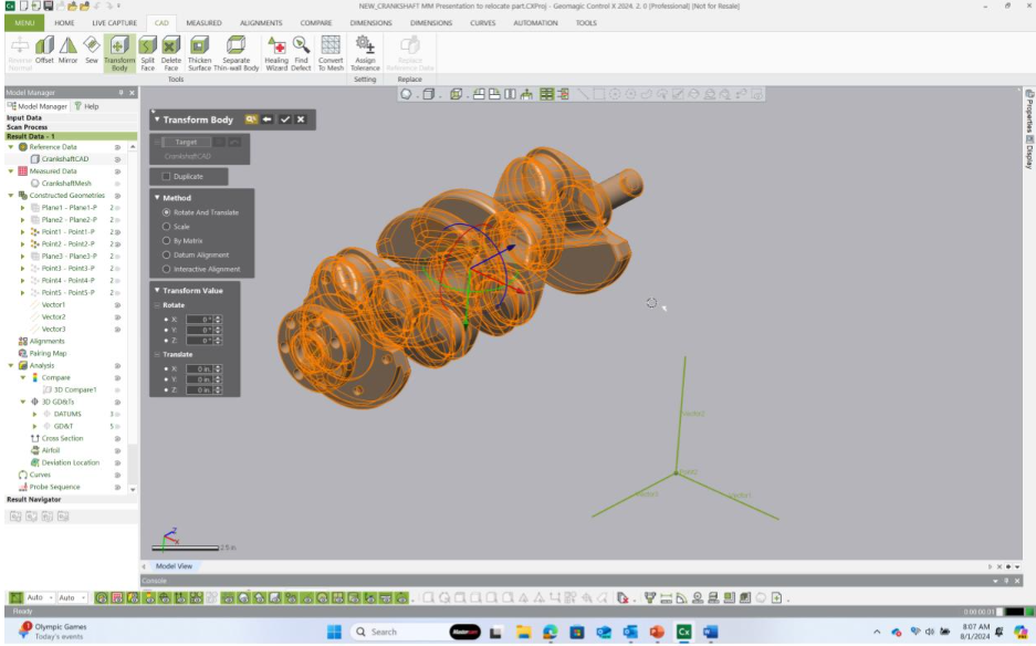 Metrology Minute - Relocating a CAD model for inspection