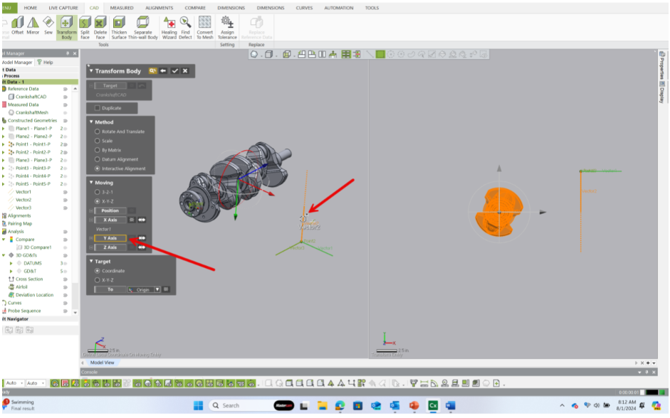 Metrology Minute - Relocating a CAD model for inspection