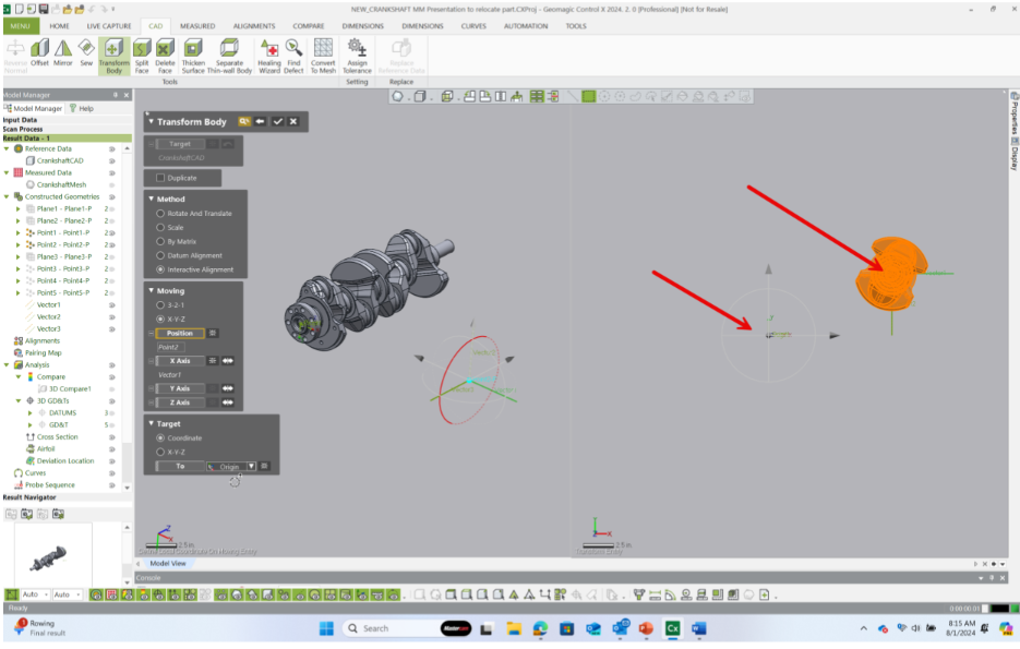 Metrology Minute - Relocating a CAD model for inspection