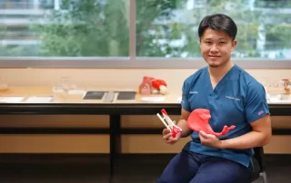 Dr. Michael Yam, head of the TTSH 3D printing team, first used 3D printing to assist in surgery in 2019.