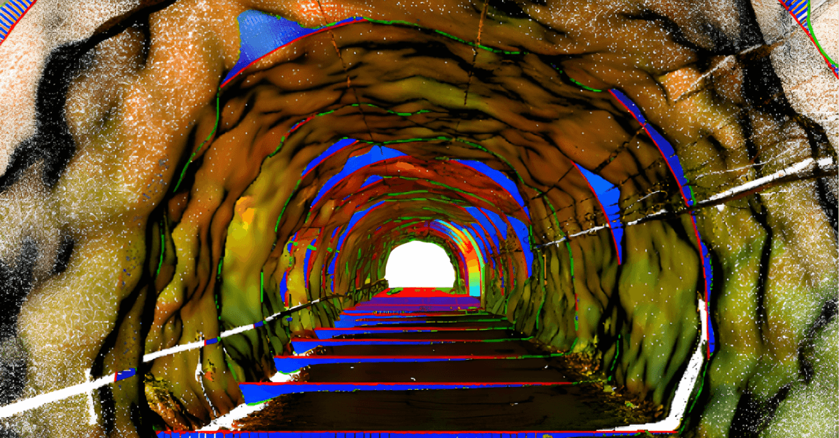 3D scan of an underground tunnel.