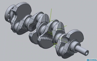 Model of a crankshaft.