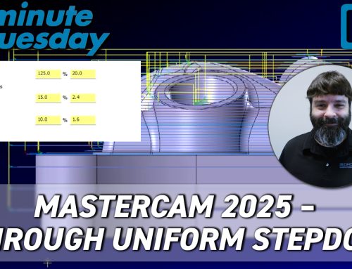 Mastercam 2025 – OptiRough Uniform Stepdown | 2 Minute Tuesday