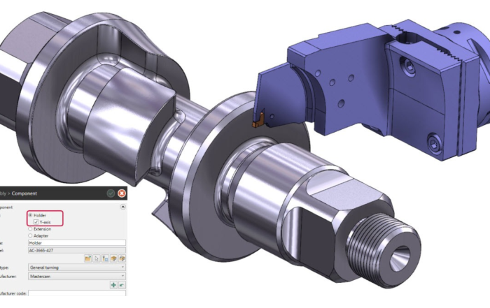 Y-Axis Turning Support in Mill-Turn