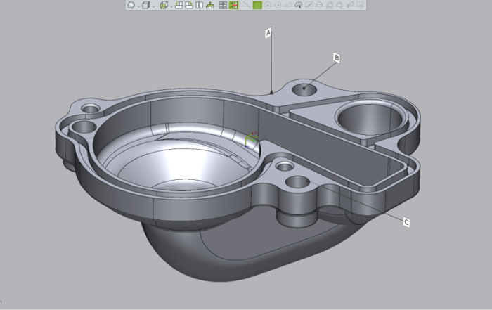 The Datums used to align this and future scans to the same nominal CAD model