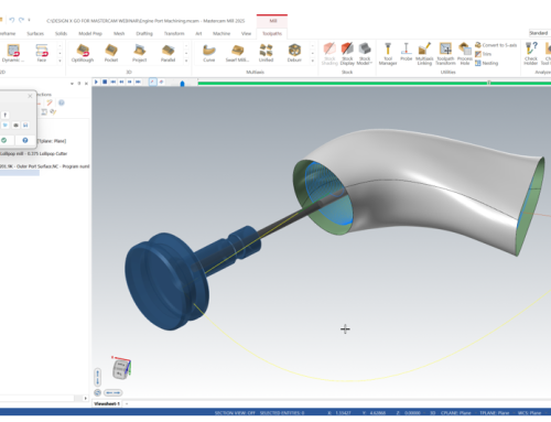 From an Engine Port to a Machinable Multi-Axis CNC Toolpath