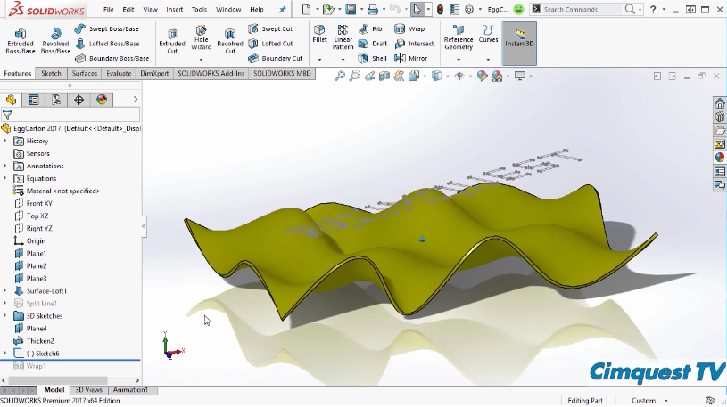 solidworks with surface