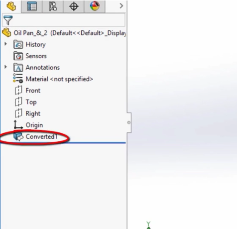 SOLIDWORKS 2017 Convert Features to Bodies and Surfaces