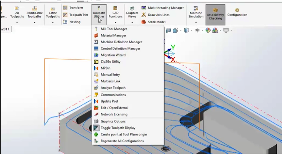 mastercam 2019 extend pocket toolpath